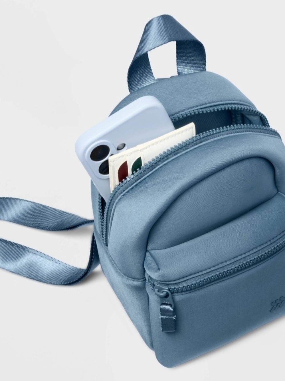 All in Motion Neoprene Blue Mini Backpack Water-Repellent NWT - Picture 3 of 12